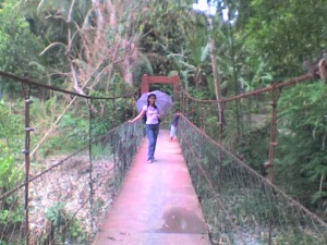 @ the hanging bridge in Banate